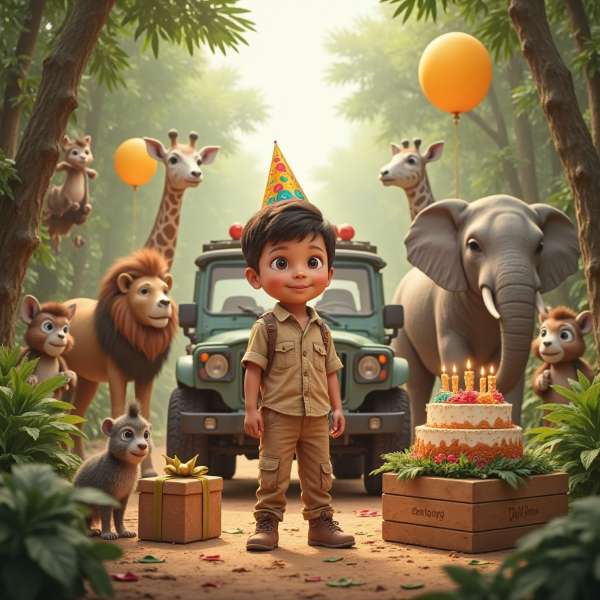 Aryan's Safari Birthday Adventure