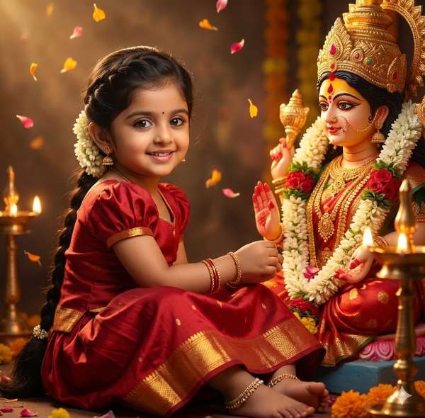 Dasara Baby Divine Portrait