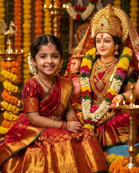 Dasara Baby Divine Portrait