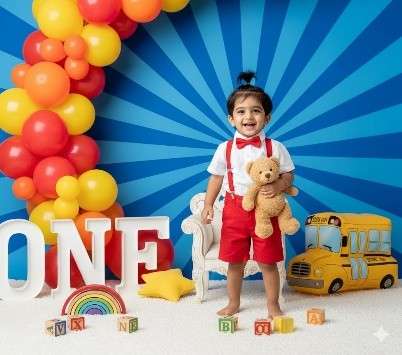 Joyful First Birthday Studio