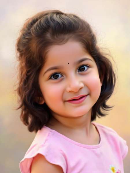 Dreamy Innocence Smudge Portrait