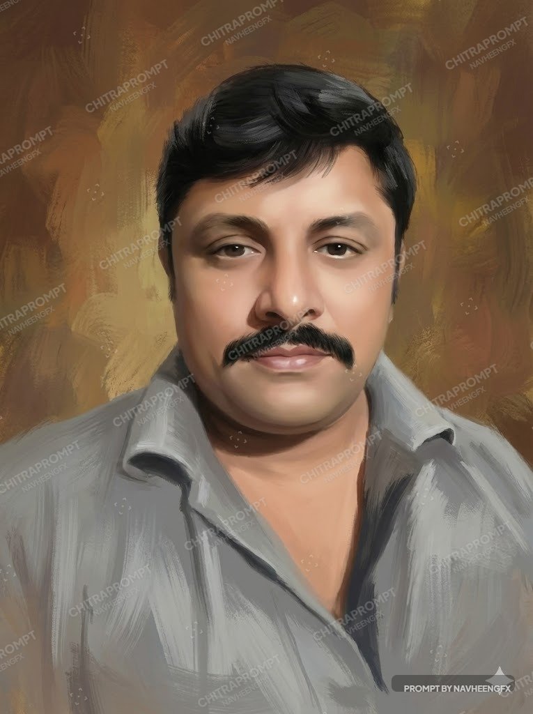 Indian Digital Smudge Portrait