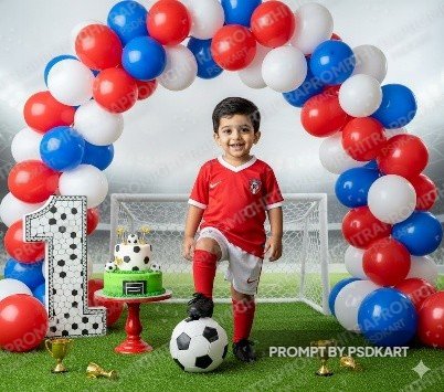 Tiny Soccer Champ Portrait