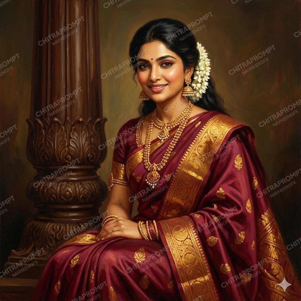 Raja Ravi Varma Legacy Portrait