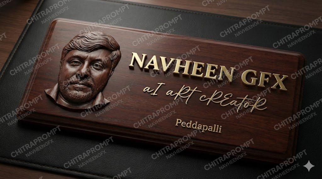 Elite Mahogany Executive Nameplate