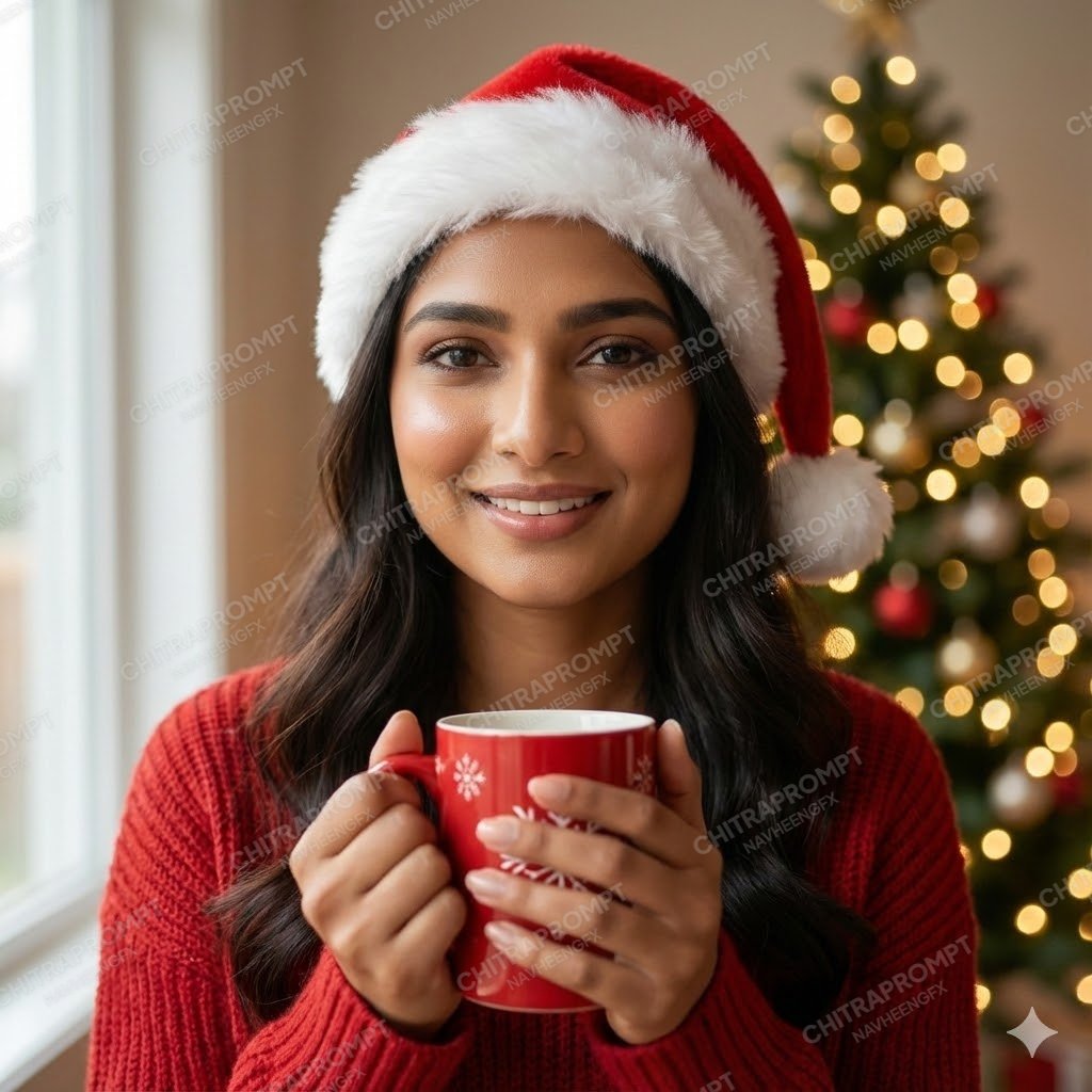 Cozy Christmas Portrait Glow