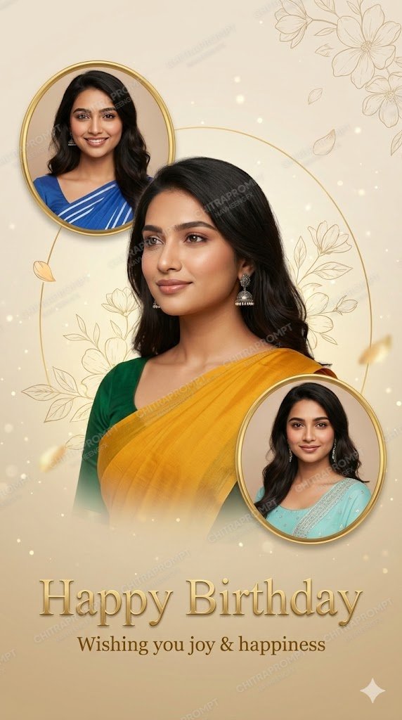 Luxury Indian Birthday Collage