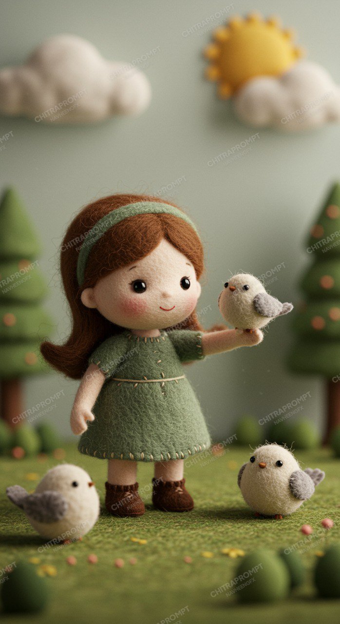 Whimsical Handcrafted Felt Friends