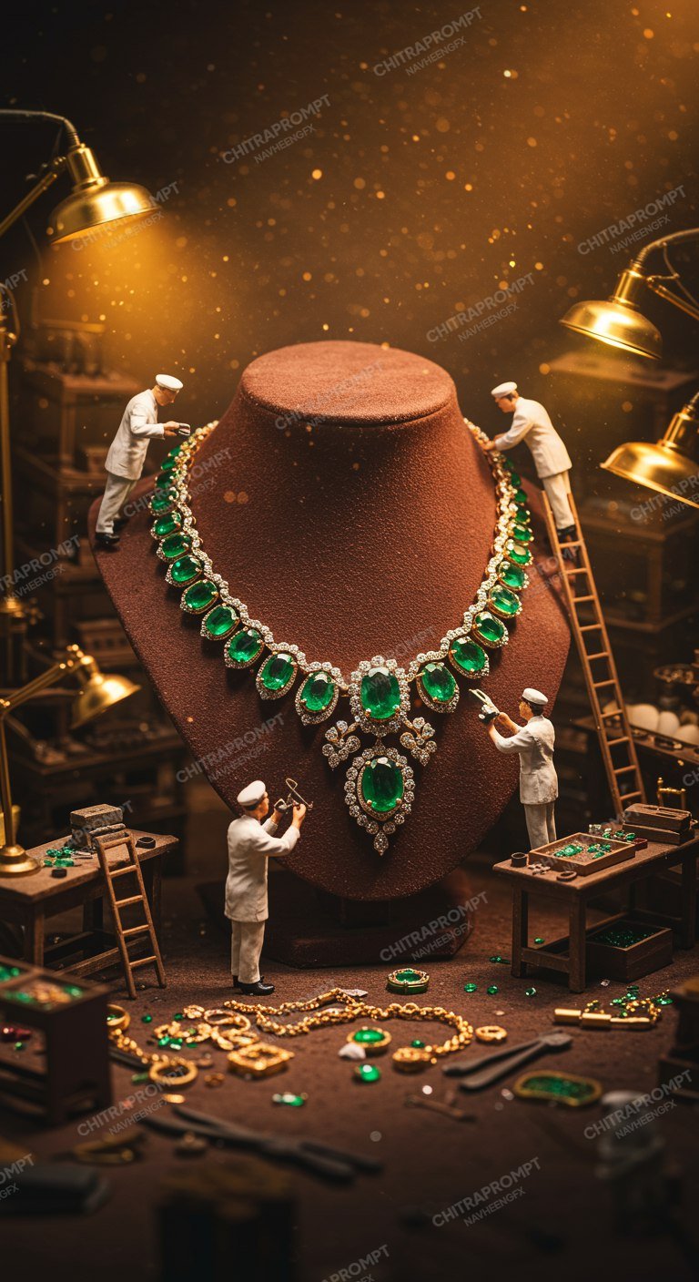 The Micro-Artisans' Emerald Masterpiece