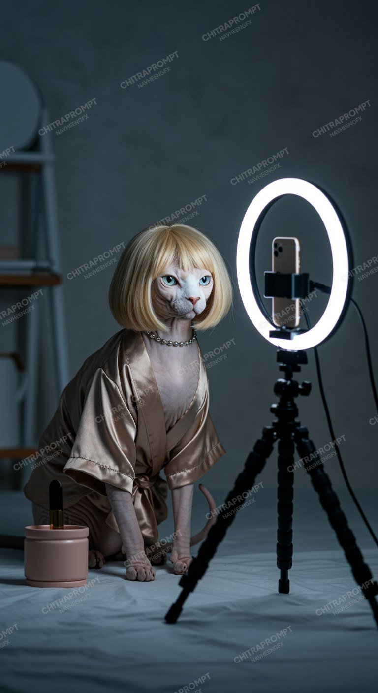 The Chic Sphynx Influencer
