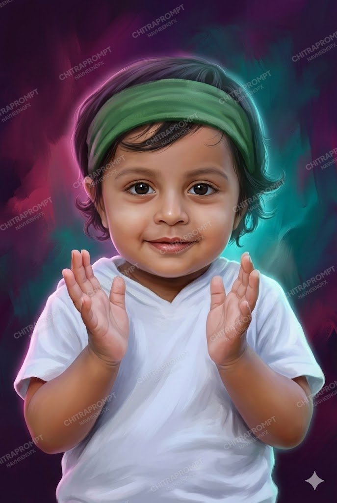 Radiant Indian Baby Namaste