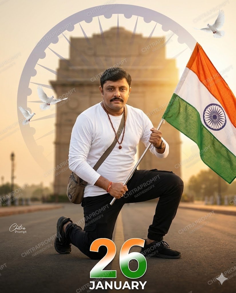 Heroic Republic Day Cinematic Portrait