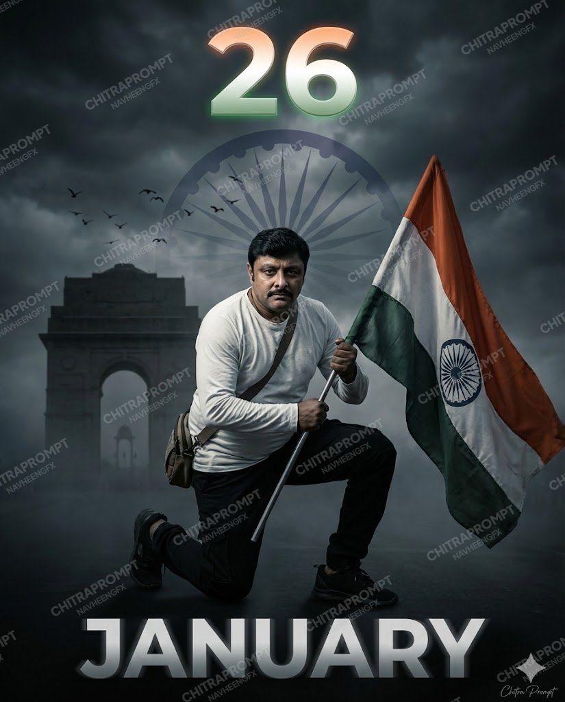 Cinematic Dark Republic Day Portrait