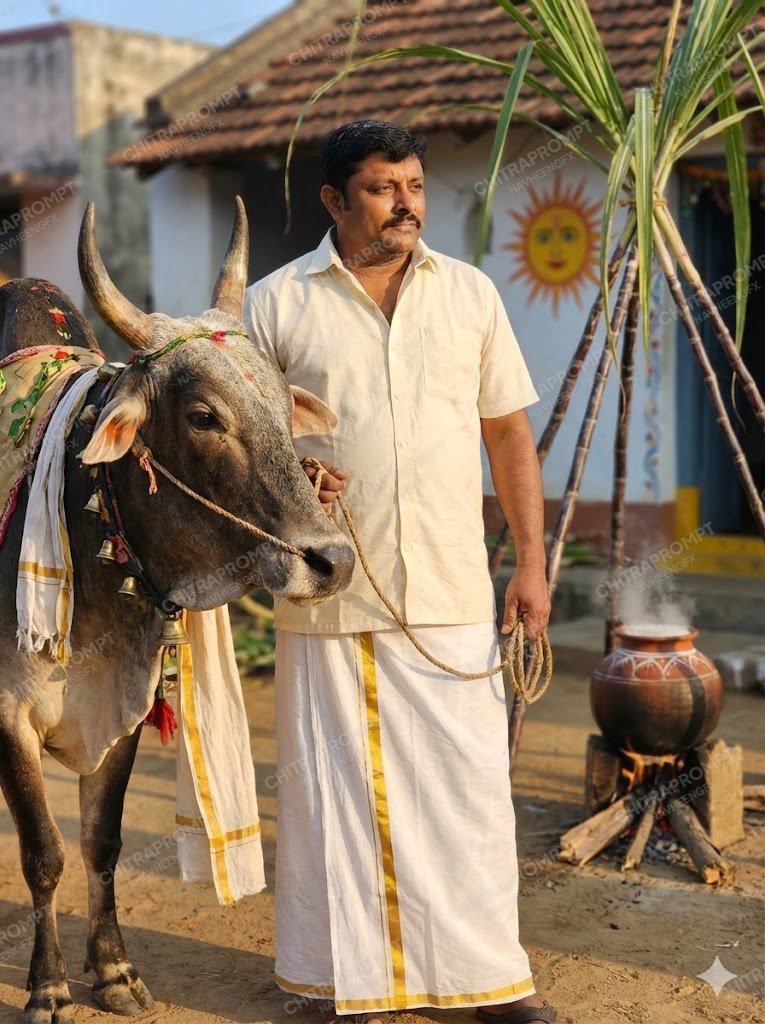 Cinematic Pongal Village Portrait