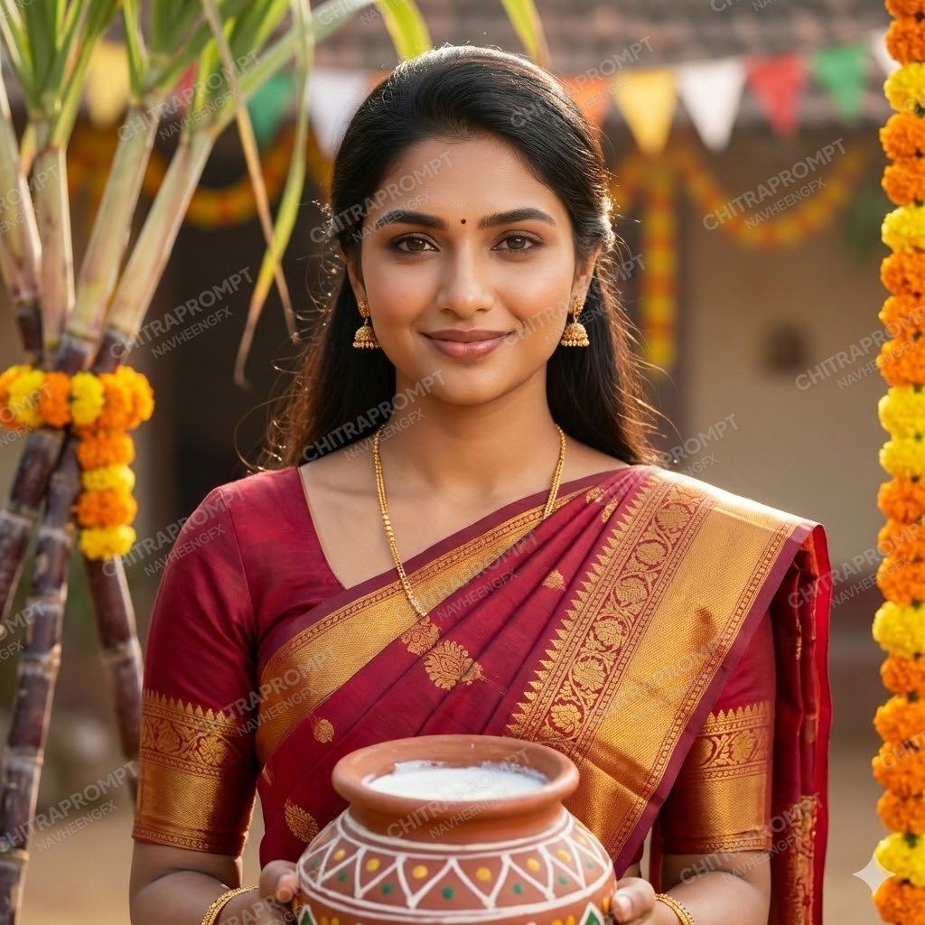 Sankranthi Harvest Festive Portrait