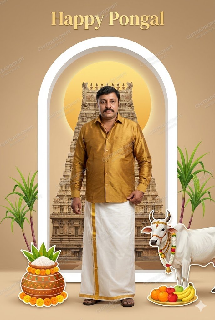 Premium South Indian Pongal Portrait