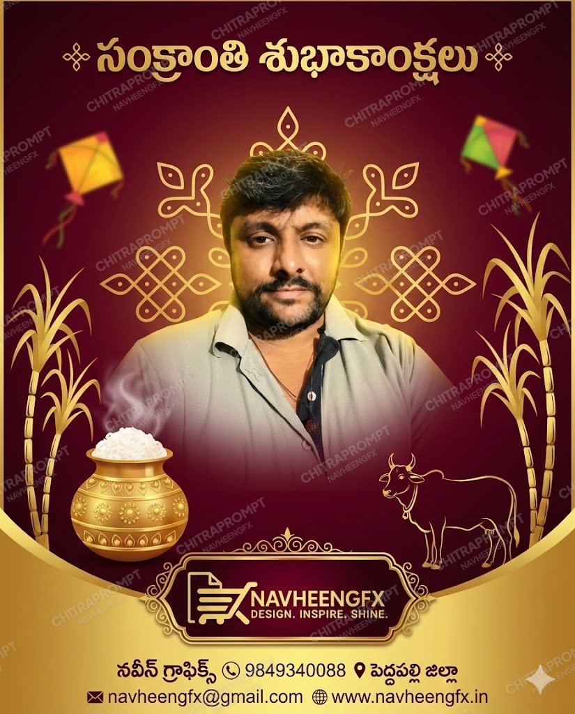 Royal Telugu Sankranthi Wishes Poster