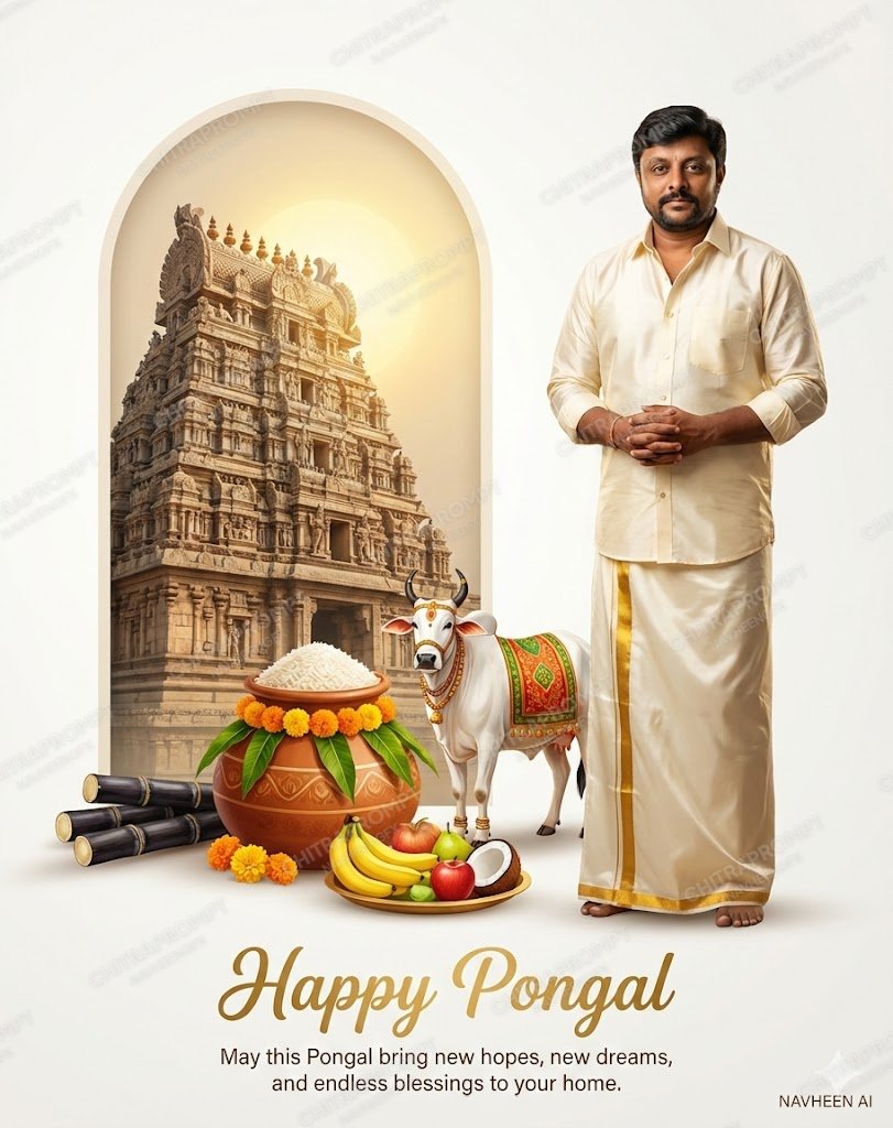 Premium South Indian Pongal Portrait