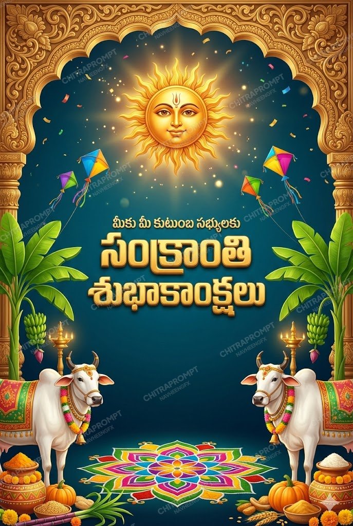 Grand Telugu Sankranthi Festival Poster