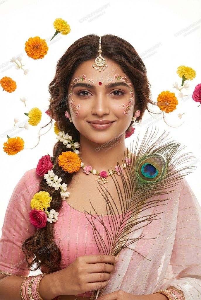 Divine Radha Cinematic Portrait