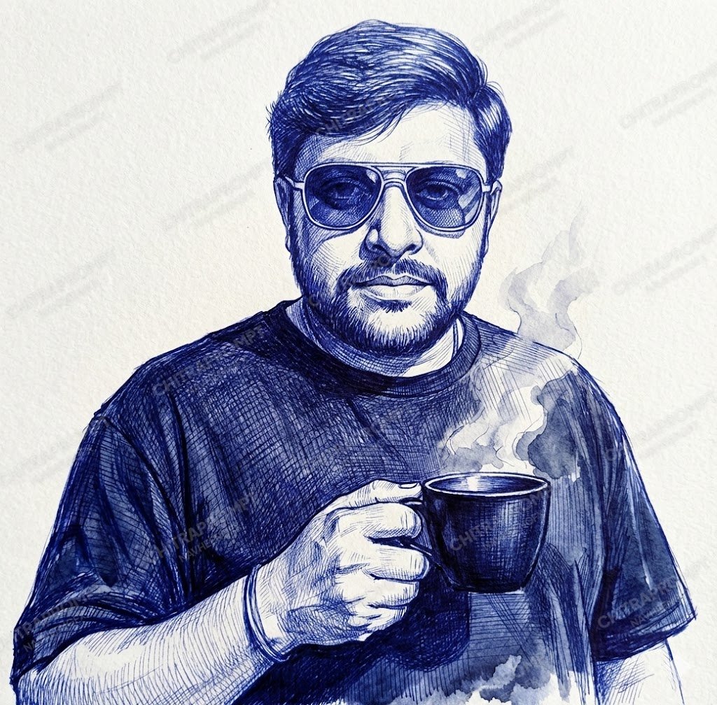 The Cobalt Ink Portrait