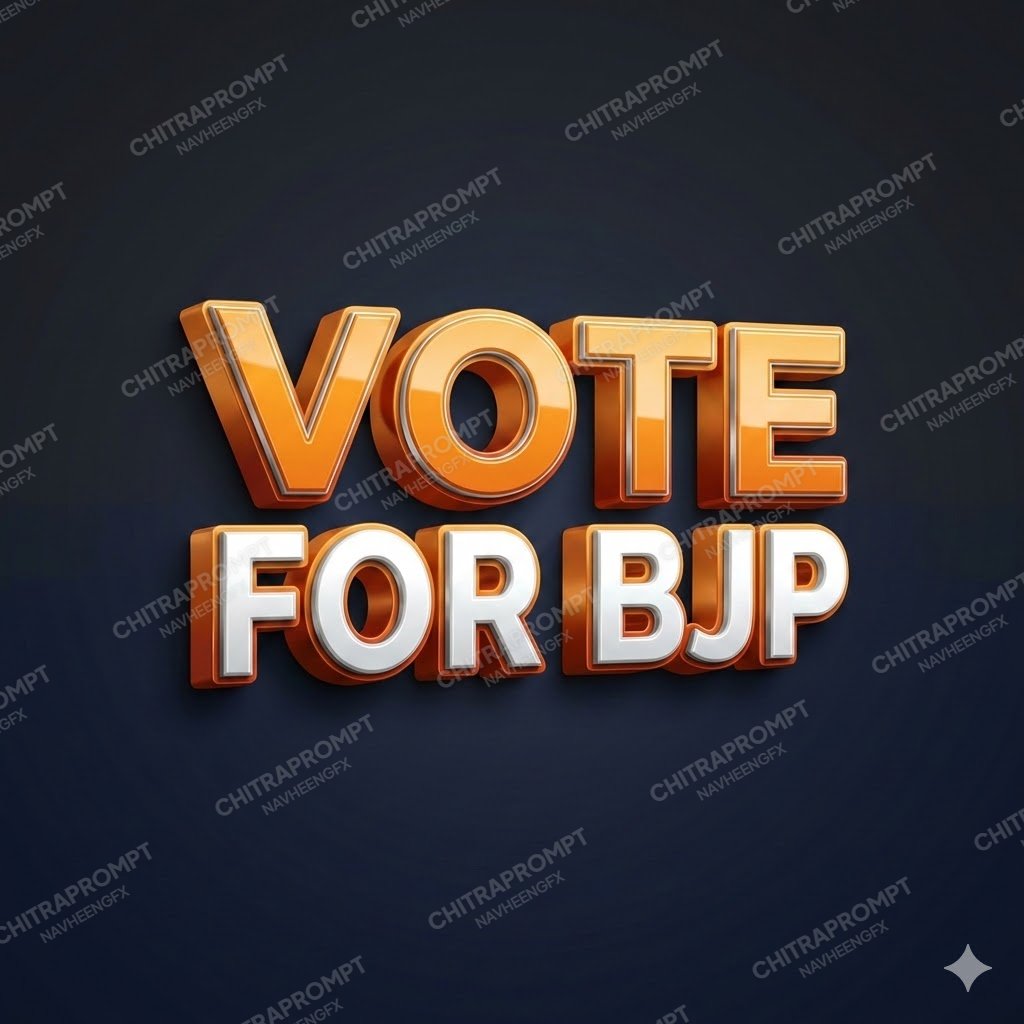 BJP 3D Campaign Logo