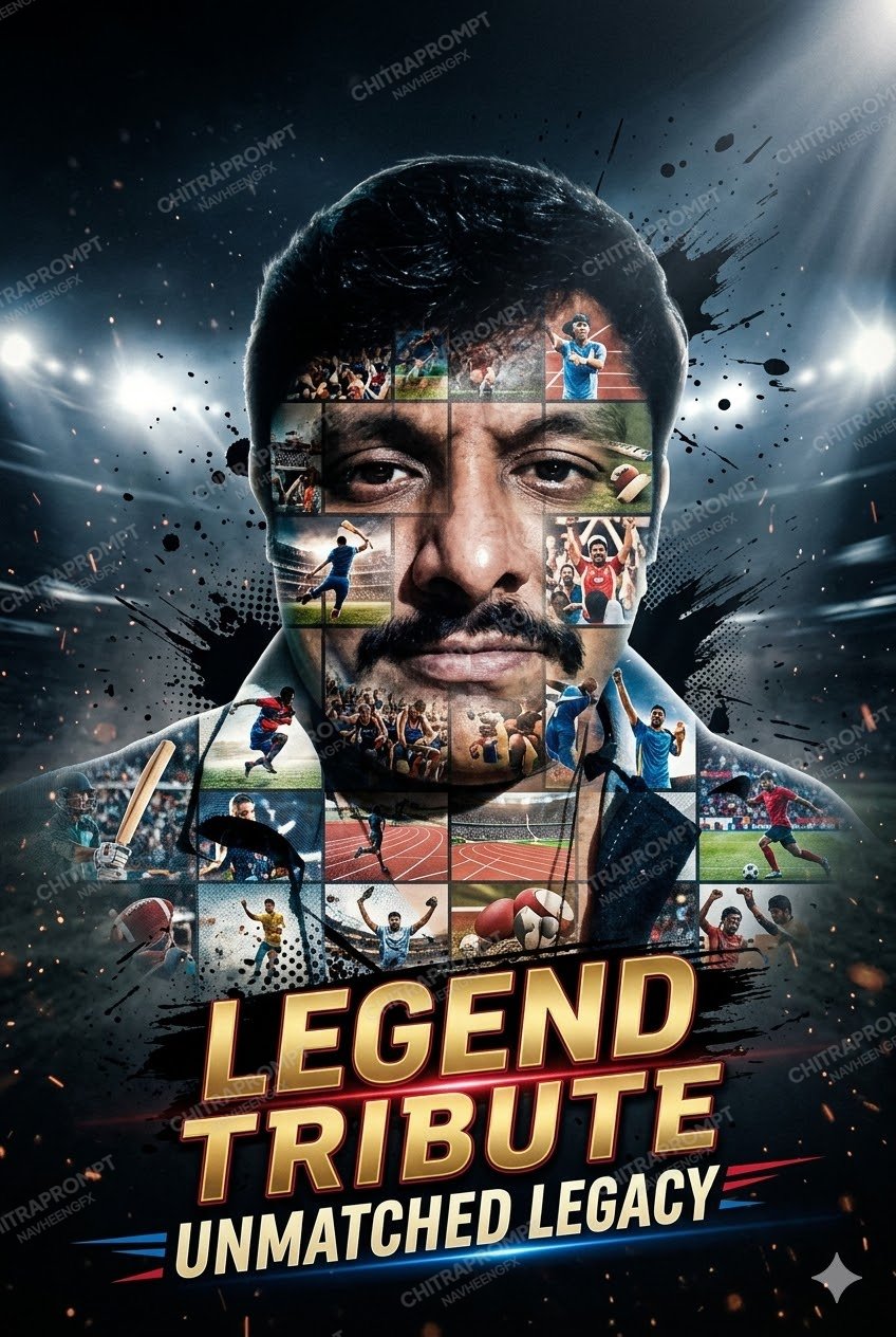 Cinematic Sports Silhouette Mosaic
