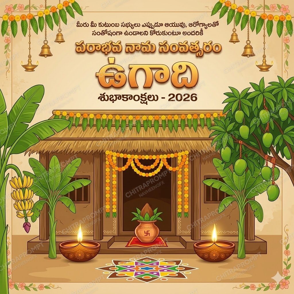 Traditional South Indian Ugadi Poster