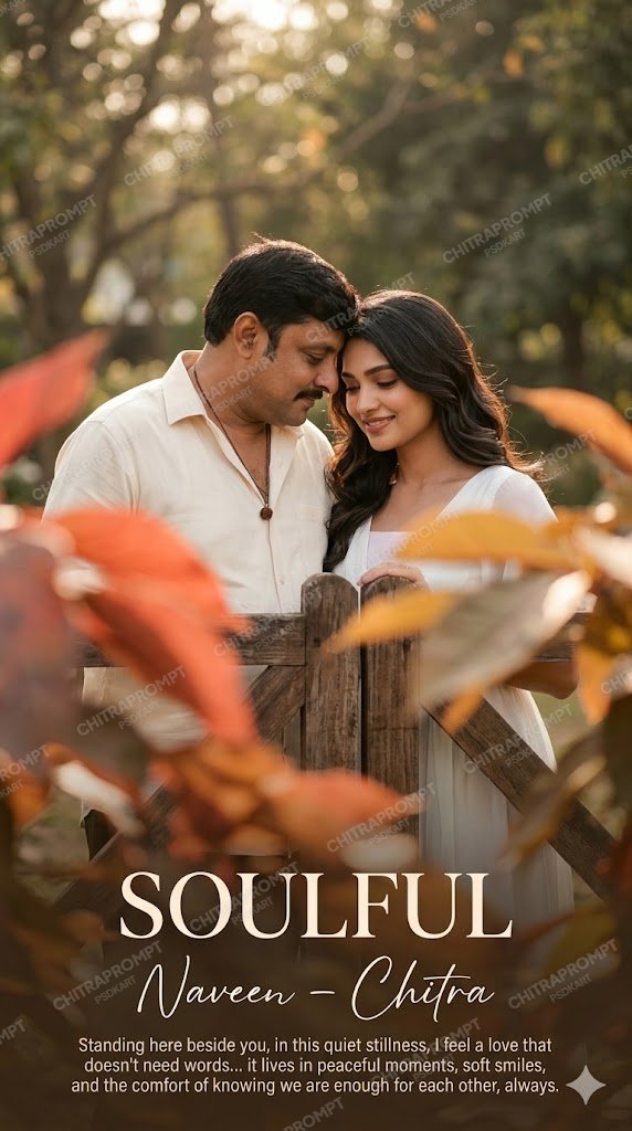 Soulful Cinematic Pre-Wedding Poster