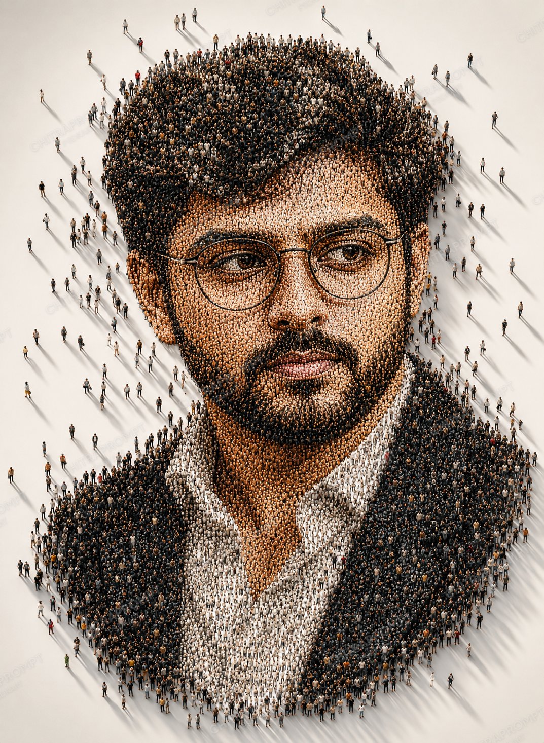 The Living Crowd Mosaic