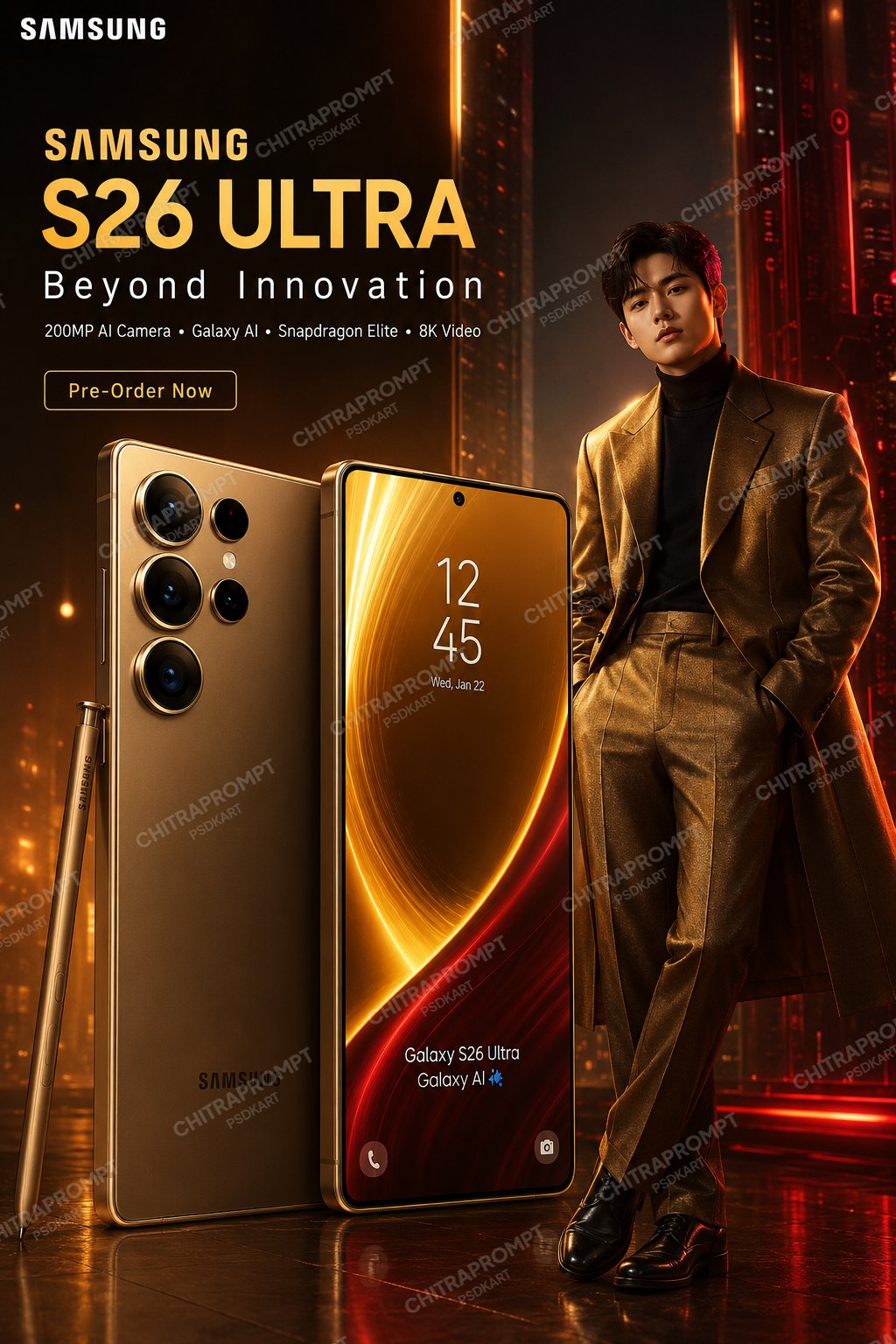 Samsung s26 ultra ai generated poster