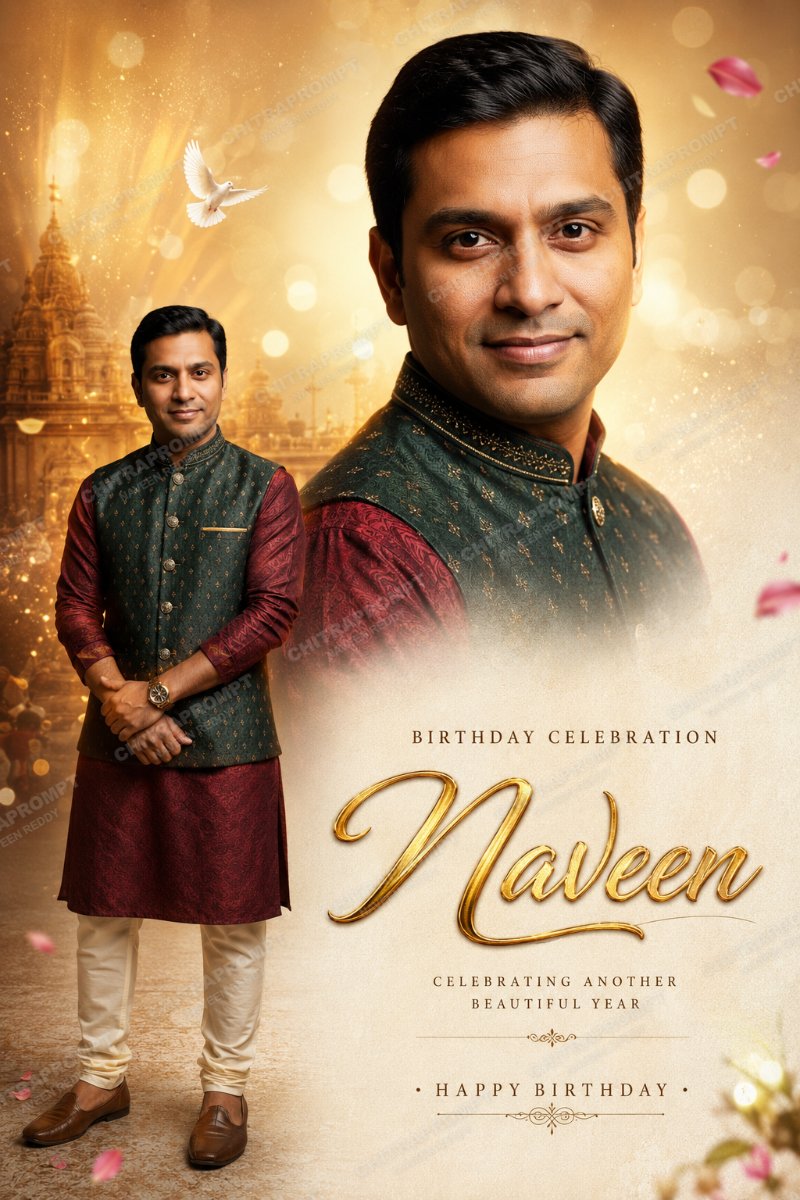 Naveen: Golden Birthday Elegance